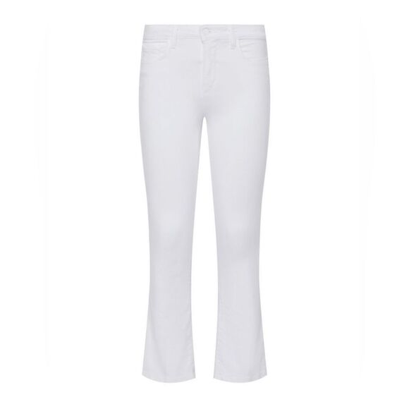 L'Agence Womens Mira White Ultra High-Rise Kick Boot Denim Cropped Jeans Size 29 - Picture 14 of 14